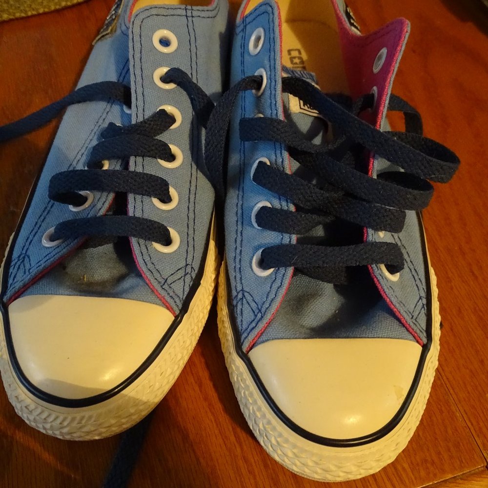 Blue Converse Sneakers Size 7
